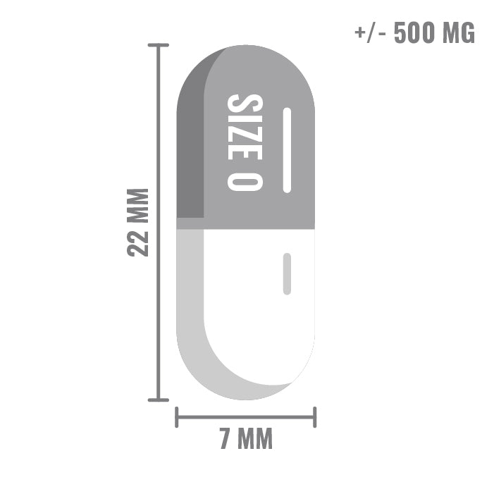 Capsules Maat 0 Transparant | Vega Capsules
