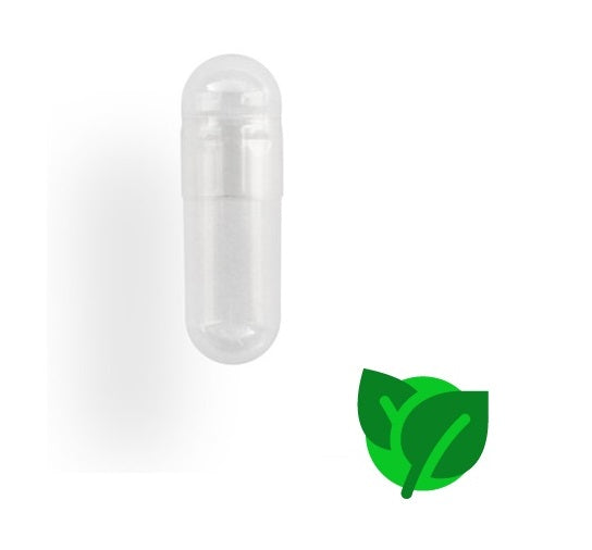 Transparante capsule maat 0, vegan geschikt