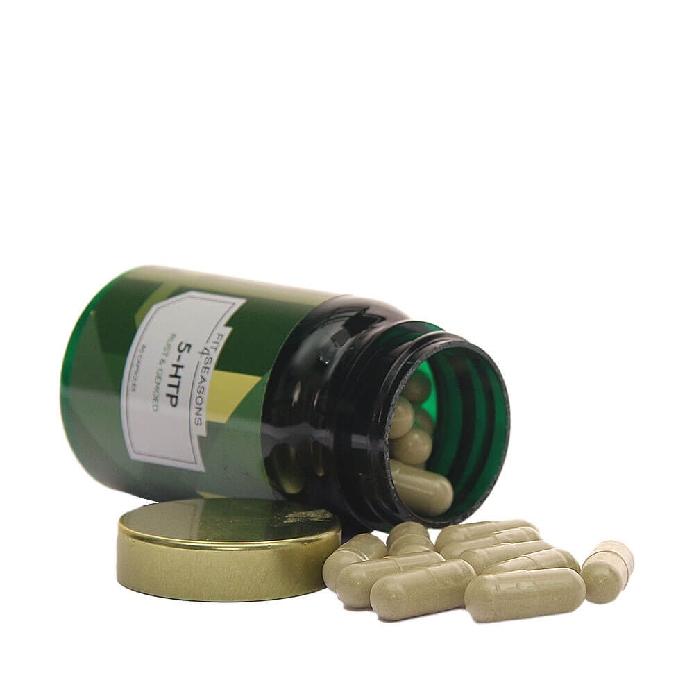 5-HTP supplement capsules detailopname