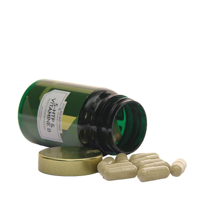5-HTP vitamine B supplement capsules detail