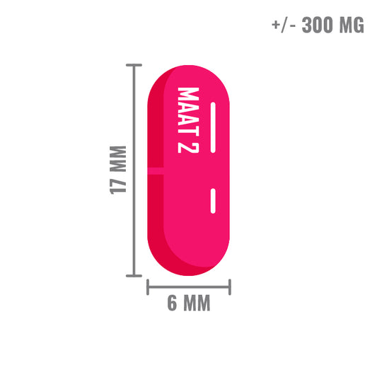 Lege capsules Roze Transparant Maat 2