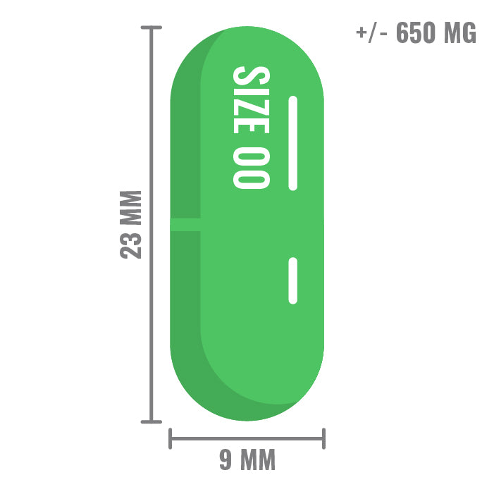 Capsule Groen Transparant maat 00