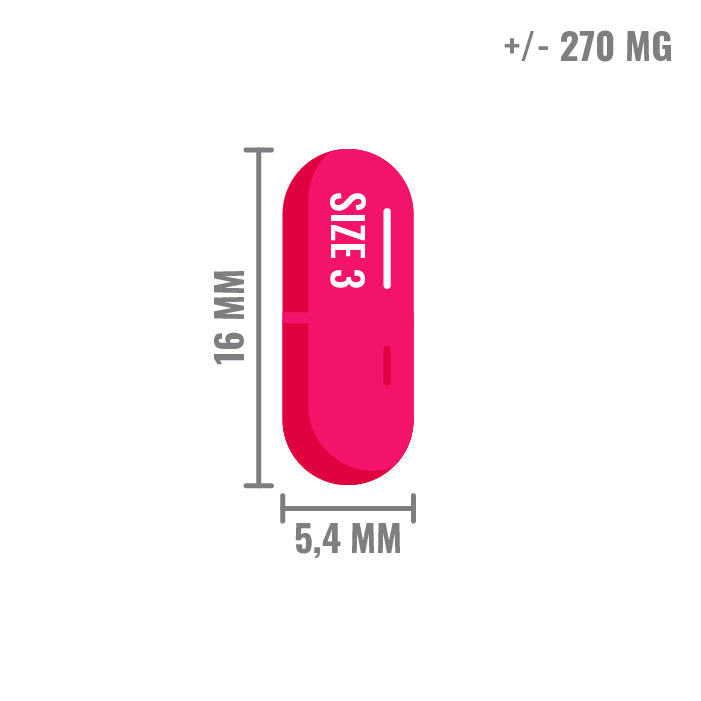 Capsule Maat 3 Roze/ Transparant