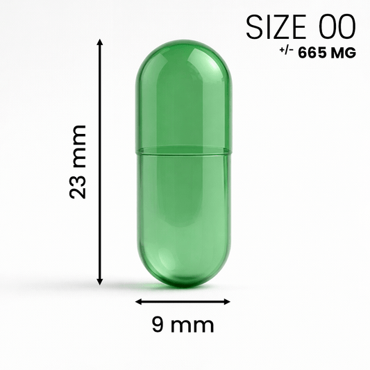 Capsules Maat 00 Groen/Transparant
