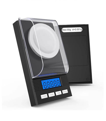 Multifunctionele precisieweegschaal met helder LCD-scherm en compacte afmetingen, geschikt voor professioneel en dagelijks gebruik.