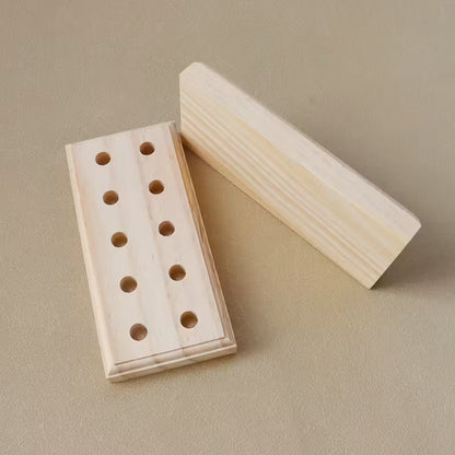 Duurzaam houten vulrek voor lege capsules maat 0 & 1