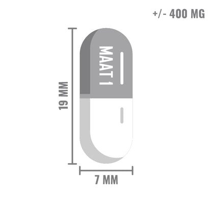 Lege capsules maat 1 transparant – gelatine ca. 400 mg, 19x7 mm